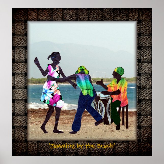 'Jamming by the Beach' Poster (Front)