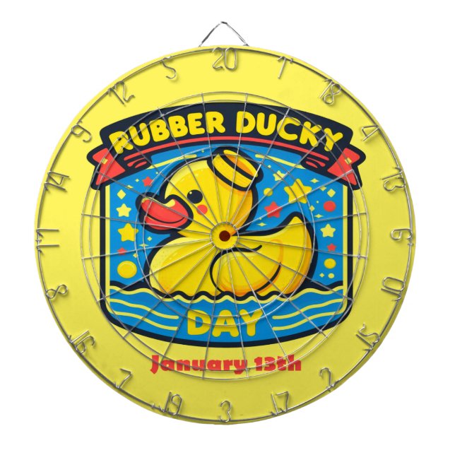 Jan 13th - Rubber Ducky Day Dartboard (Front)