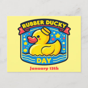 Jan 13th - Rubber Ducky Day Postcard