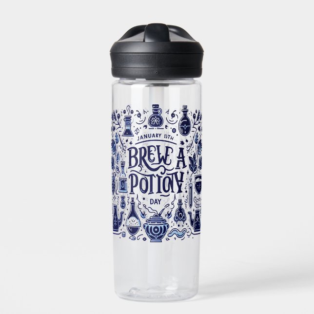 Jan 19th - Brew a Potion Day Water Bottle (Front)