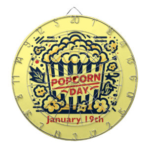 Jan 19th - Popcorn Day Dartboard