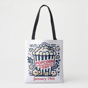 Jan 19th - Popcorn Day Tote Bag