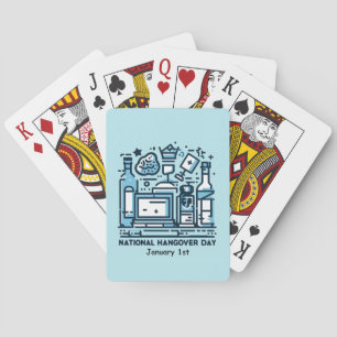 Jan 1st - National Hangover Day Playing Cards