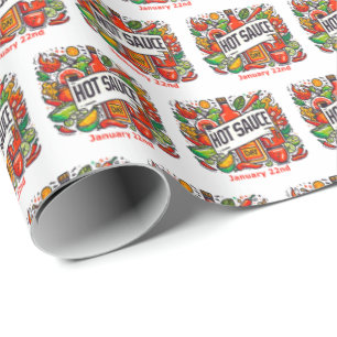 Jan 22nd - Hot Sauce Day Wrapping Paper