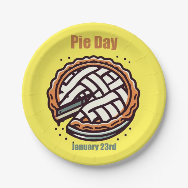 Jan 23rd - Pie Day Paper Plate (Front)