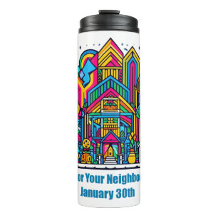 Jan 30th - Yodel for Your Neighbour Day Thermal Tumbler