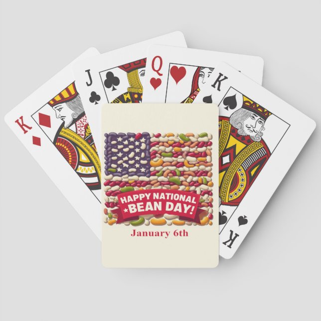 Jan 6th - National Bean Day Playing Cards (Back)