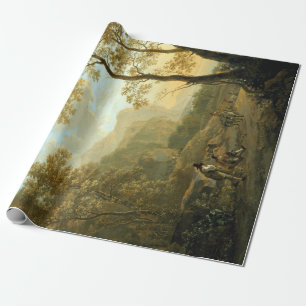 Jan Both Landscape with Resting Travelers Wrapping Paper