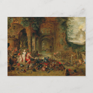 Jan Brueghel - Forge of Vulcan Postcard