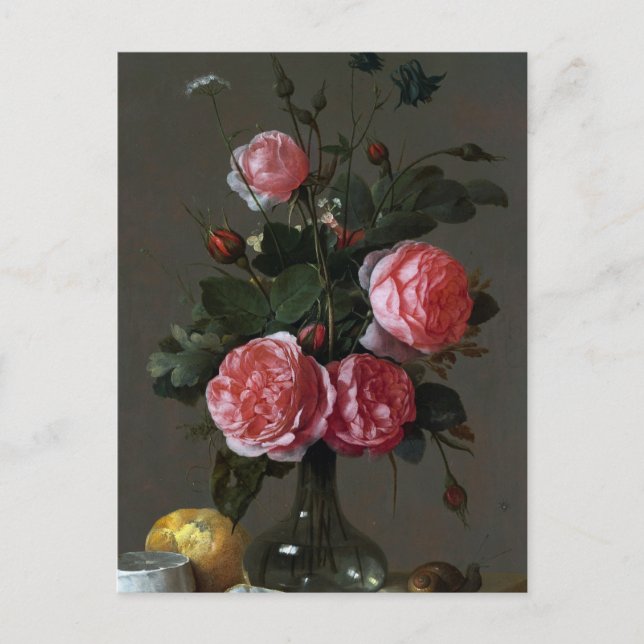 Jan Davidsz de Heem, Floral Still Life Postcard (Front)