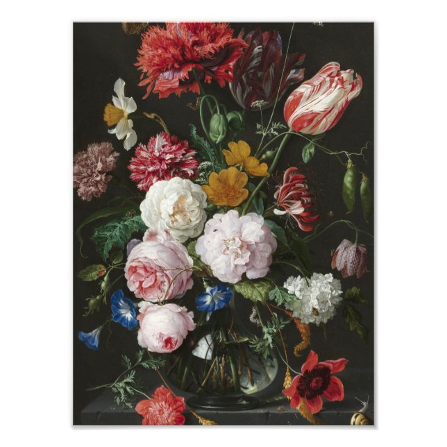 Jan Davidsz. De Heem - Still Life With Flowers Photo Print (Front)