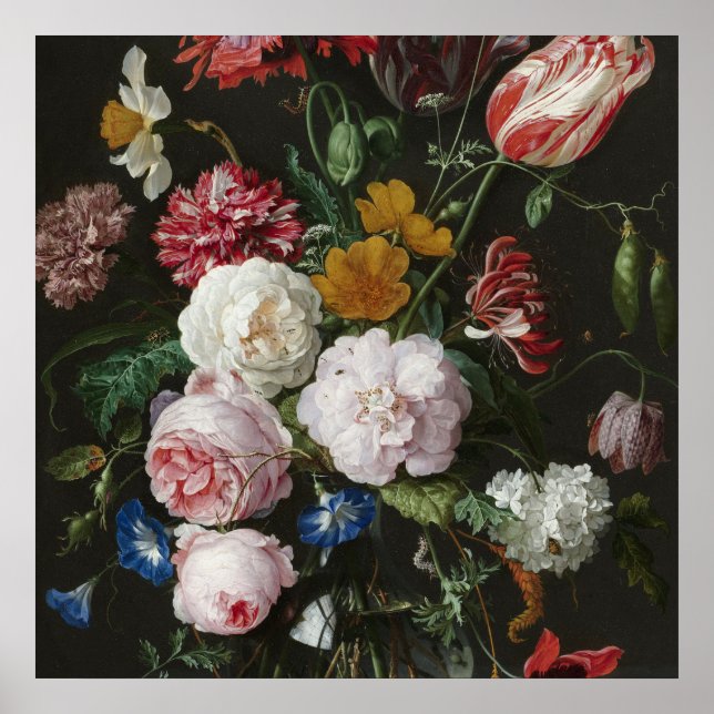 Jan Davidsz. De Heem - Still Life With Flowers Poster (Front)