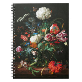 Jan Davidsz de Heem, Vase of Flowers, 1660 Notebook