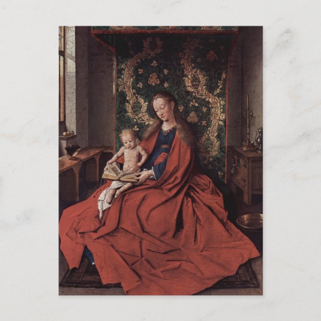 Jan Eyck- The Ince Hall Madonna Postcard (Front)