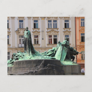 Jan Hus Memorial Postcard