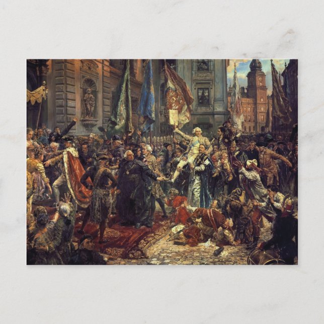 Jan Matejko- The Constitution of the 3rd May 1791 Postcard (Front)