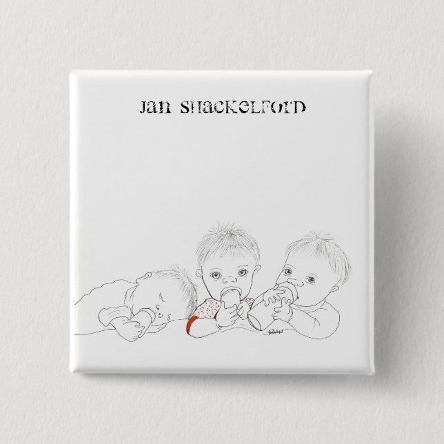 Jan Shackelford Baby Button #13 (Front)