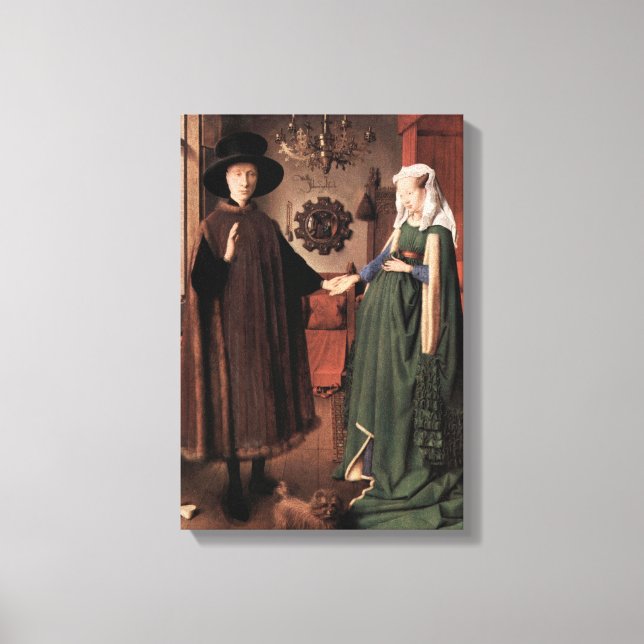 Jan Van Eyck - Arnolfini Wedding Canvas Print (Front)