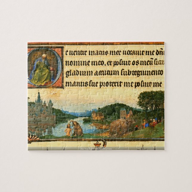 Jan Van Eyck - Christs Baptism puzzle (Horizontal)