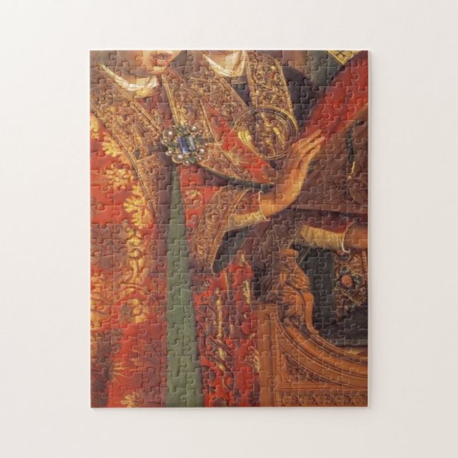 Jan Van Eyck - The Ghent Altarpiece -Singing Angel Jigsaw Puzzle (Vertical)