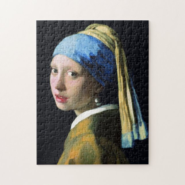 Jan Vermeer Girl With A Pearl Earring Baroque Art Jigsaw Puzzle (Vertical)