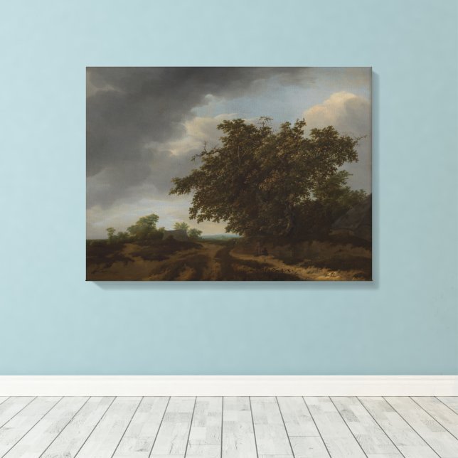 Jan Vermeer, Landscape on the Edge of the Dunes Canvas Print (Insitu(Wood Floor))