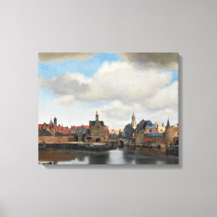 Jan Vermeer - View on Delft Canvas Print