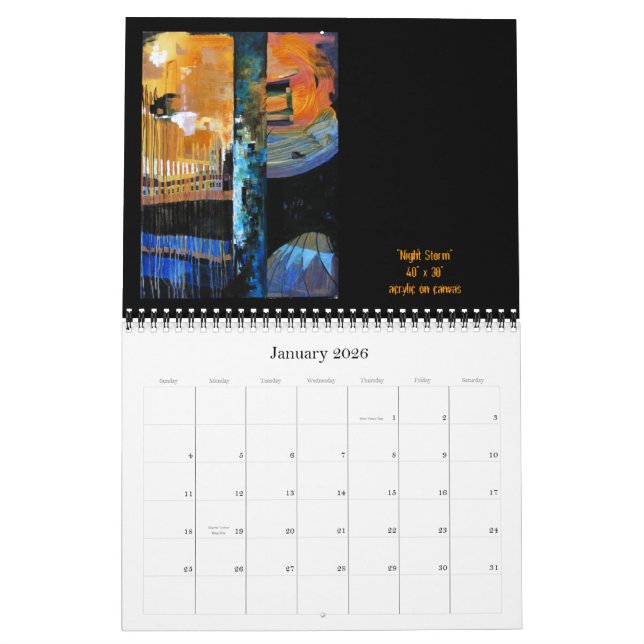 Jana Sanchez Art Calendar 2010 (Jan 2026)