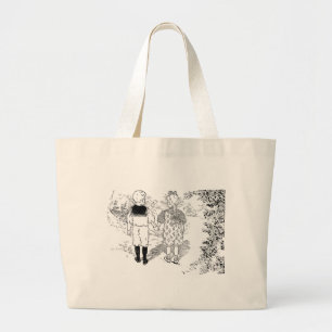 Jane and John Large Tote Bag