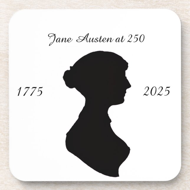 Jane Austen at 250 Coaster (Front)