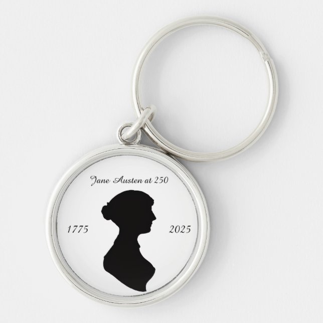 Jane Austen at 250 Keychain (Front)