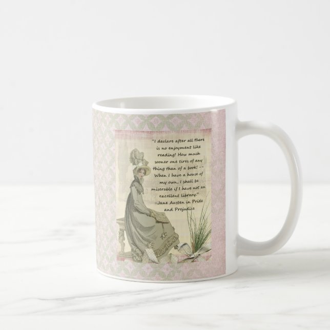 Jane Austen Book Lovers Coffee Mug (Right)