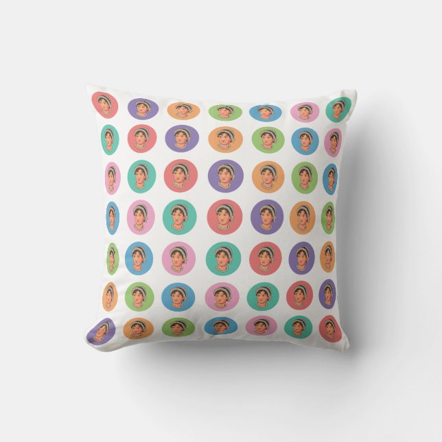 Jane Austen Colours Pillow (Front)