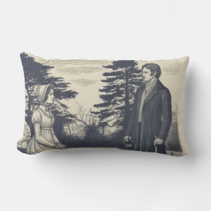 Jane Austen couples Lumbar Pillow