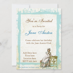 Jane Austen Custom Invitations