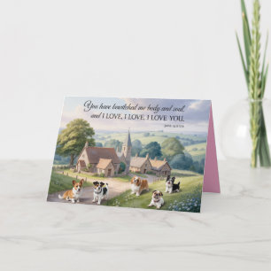 Jane Austen Dog Valentine Card 3