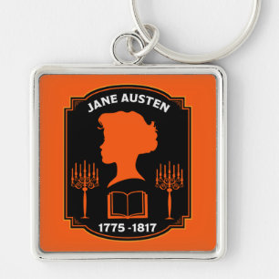 Jane Austen English Novelist Keychain