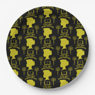 Jane Austen English Novelist Paper Plate