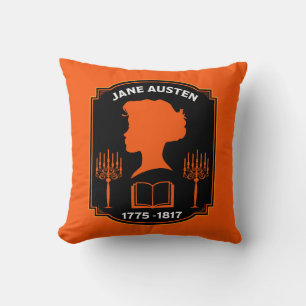 Jane Austen English Novelist Throw Pillow