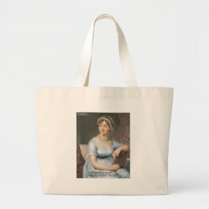 Jane Austen Friendship/Love/Balm Love Quote Gifts Large Tote Bag