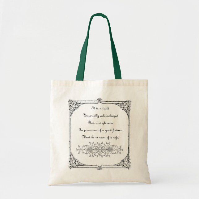 Jane Austen Inspiration Bag (Front)