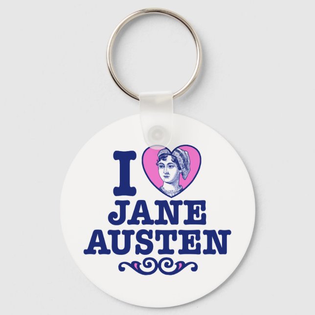 Jane Austen Keychain (Front)
