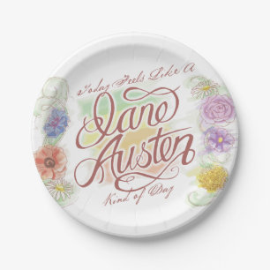 Jane Austen Kind of Day Paper Plates
