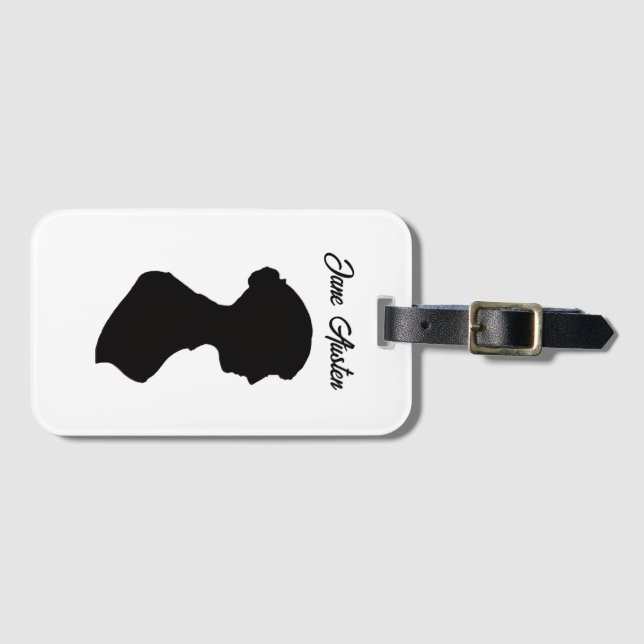 Jane Austen Luggage Tag (Front Horizontal)