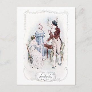 Jane Austen Mansfield Park Illustration Carte post