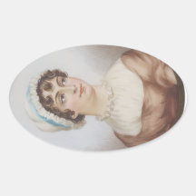 Jane Austen Miniature Portrait Stickers