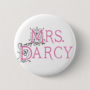 Jane Austen Mrs Darcy Gift 2 Inch Round Button