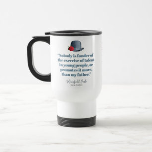 Jane Austen - My Father - Vintage Hat Travel Mug