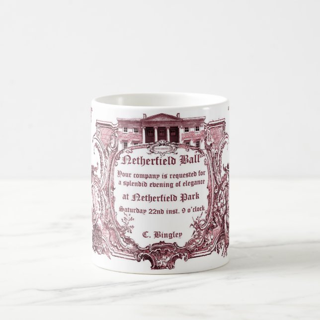 Jane Austen:Netherfield Ball Invite Mug (Center)