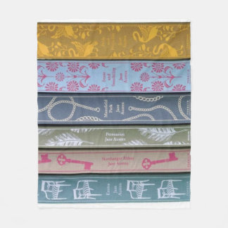 Jane Austen novel Throw Blanket